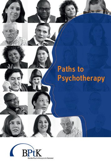 Flyer „Paths to Psychotherapy“